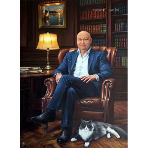 Мужской портрет маслом 203